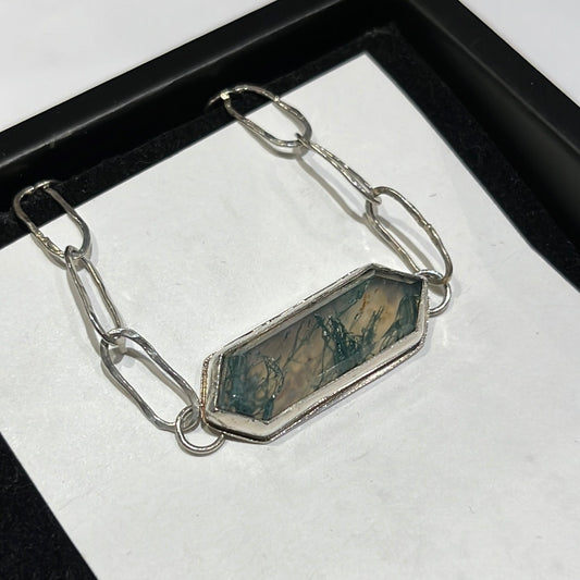 Moss Agate Necklace (S925)