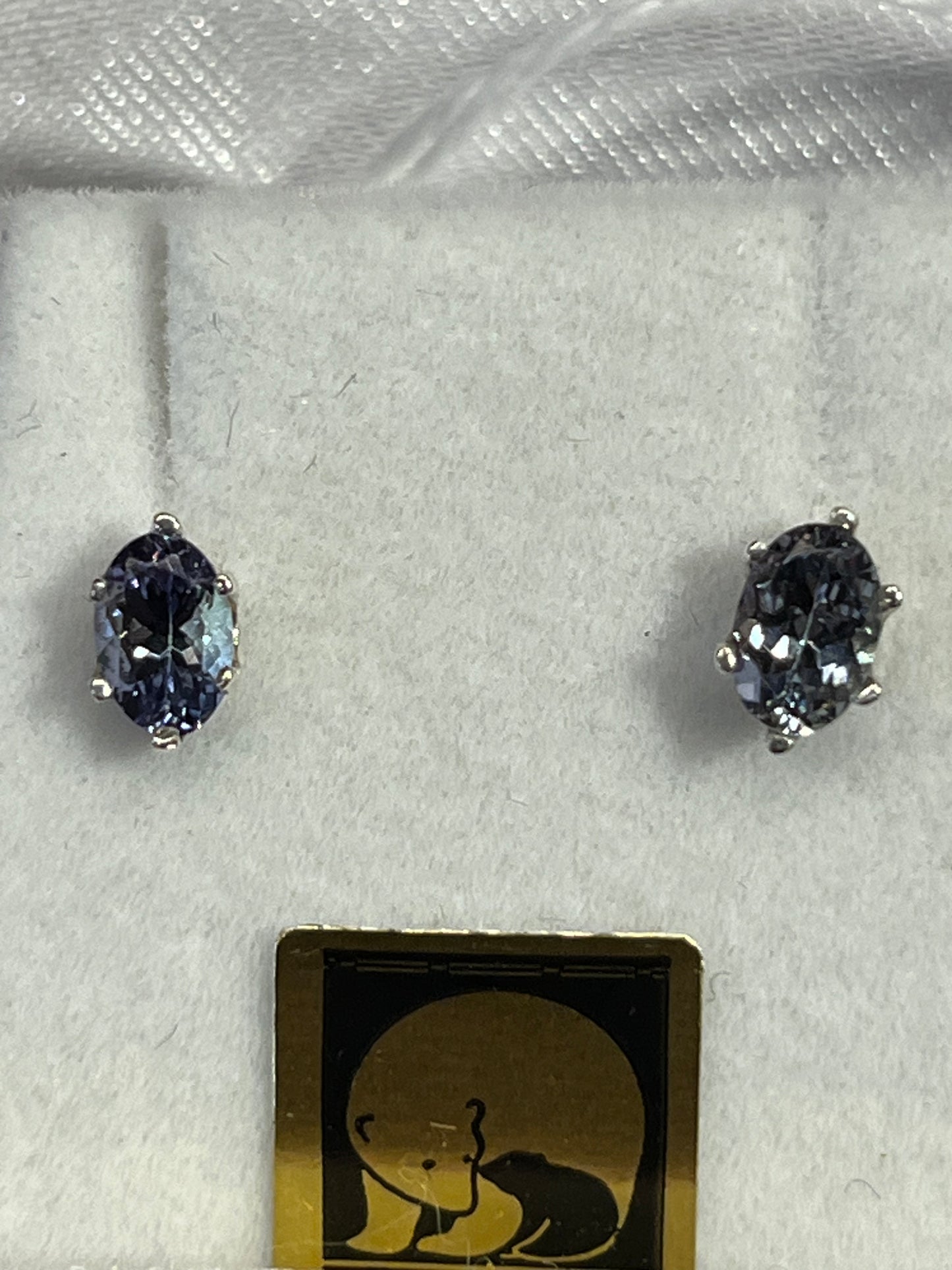 Tanzanite Earrings .52 & .50 carat Oval