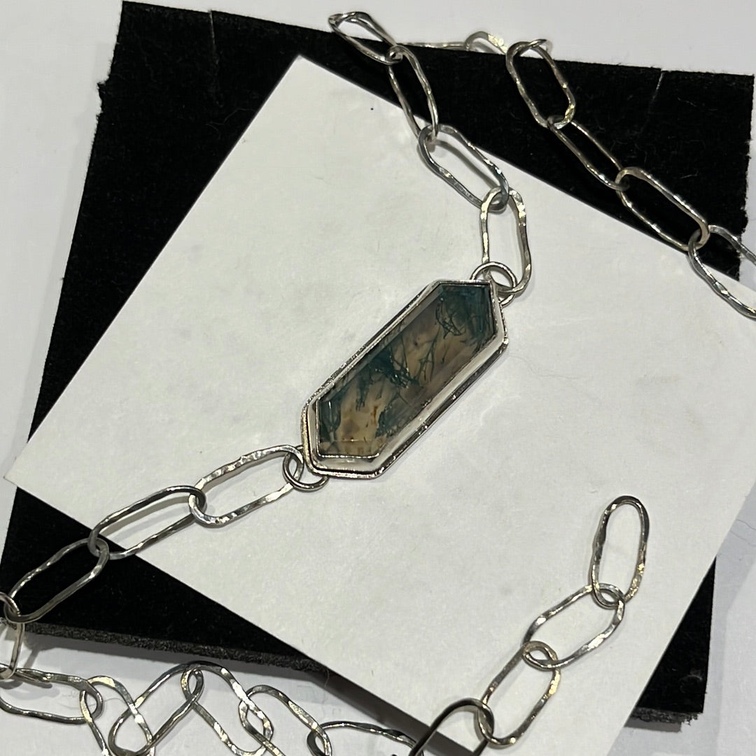 Moss Agate Necklace (S925)