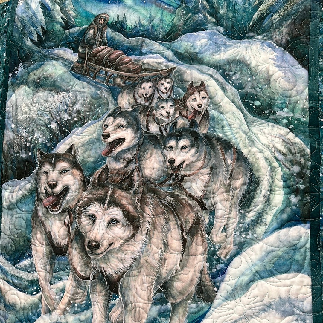 Sled Dog & Musher Wall Quilt