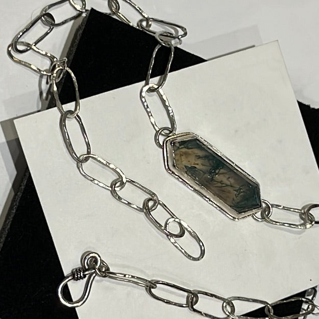 Moss Agate Necklace (S925)