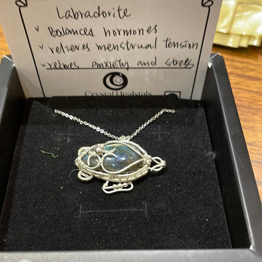 Labradorite Sea Turtle (S925)