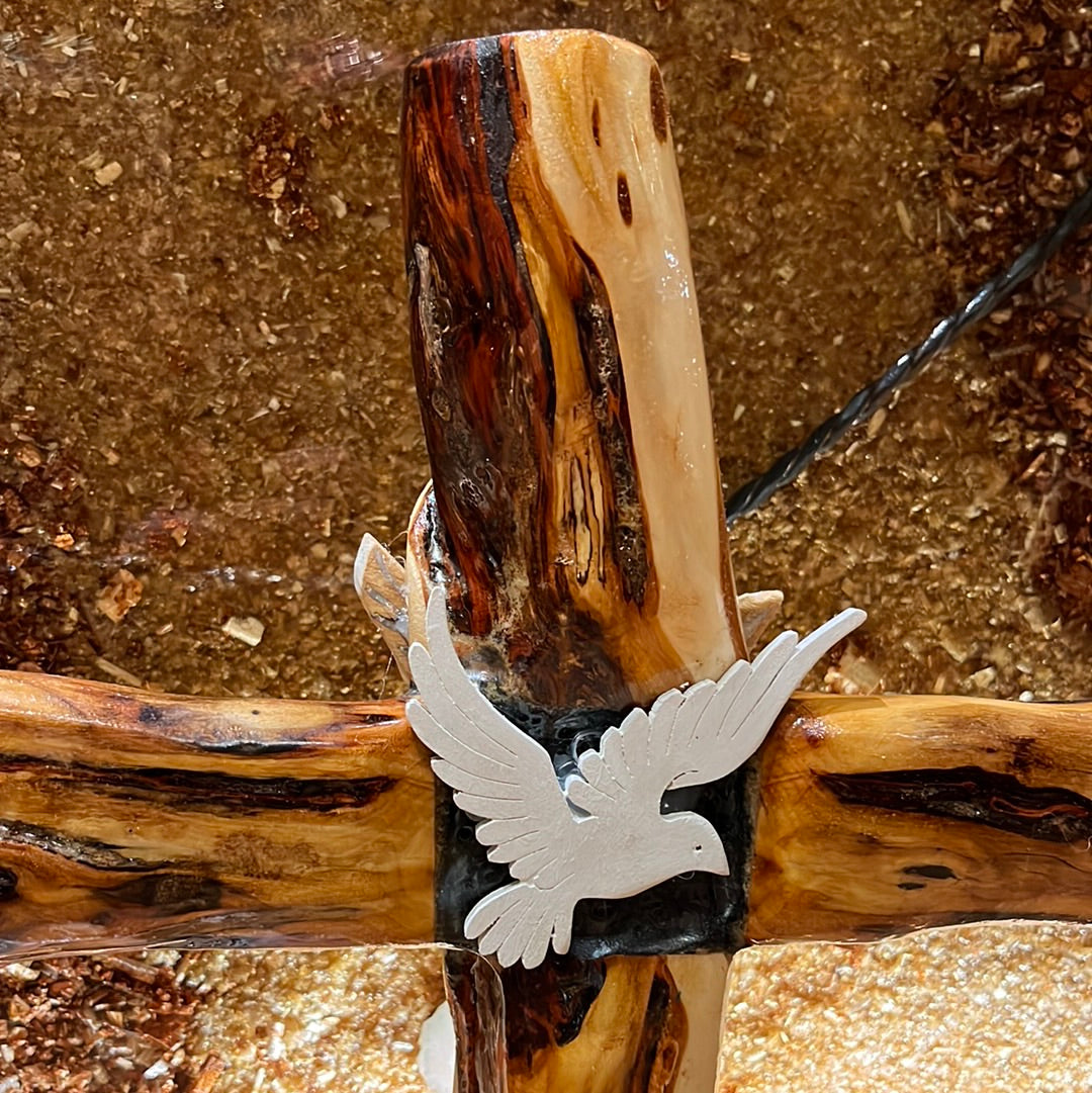 XL Standing Cross w/ 2 Doves