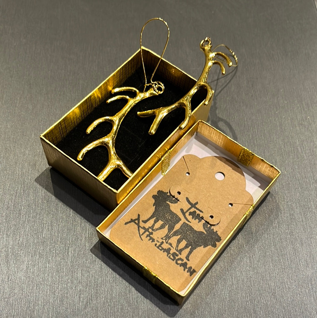 Caribou Antler Earrings (Ghenuy K'da Jesh Ch'elyi)