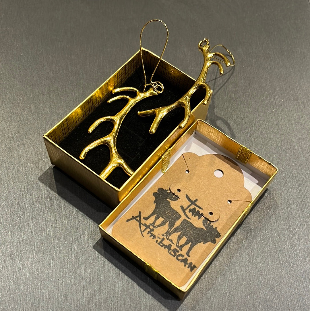 Caribou Antler Earrings (Ghenuy K'da Jesh Ch'elyi)